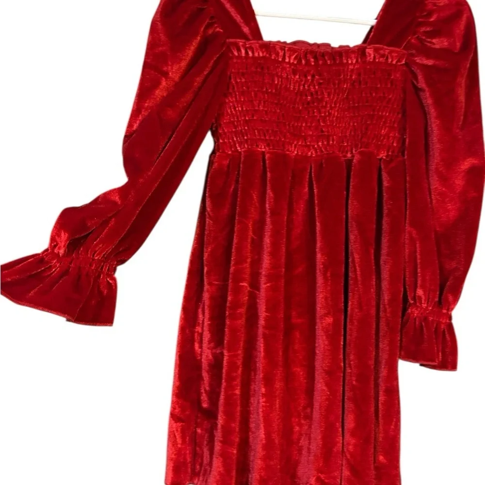 Red Velvet Dress girls 4T